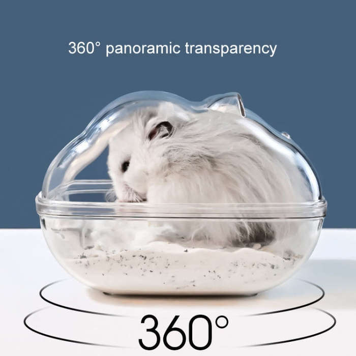 Hamster Bathroom Toilet Dual Purpose Nest Splash-proof Small Animals Golden Bear Bathtub, Specifi...