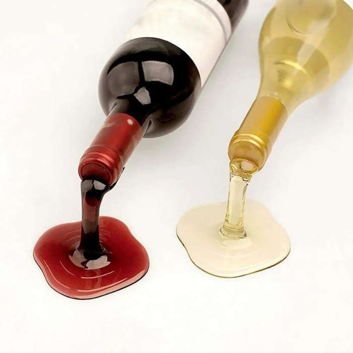 Spilled Wine Bottle Rack Display Cabinet Wine Holder(Claret)