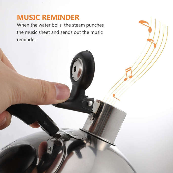 Thickened Stainless Steel Hemispherical Whistle Induction Cooker Gas Stove Kettle, Capacity: 3L