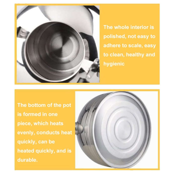 Thickened Stainless Steel Hemispherical Whistle Induction Cooker Gas Stove Kettle, Capacity: 3L
