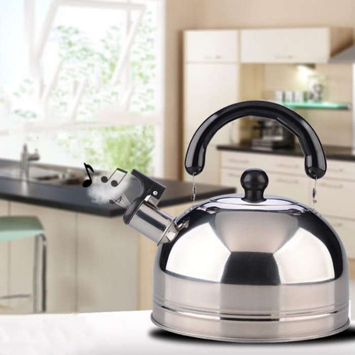 Thickened Stainless Steel Hemispherical Whistle Induction Cooker Gas Stove Kettle, Capacity: 3L