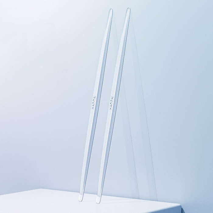 HAOCAI 40cm Car Door Anti-collision Strip Door Edge Bumper Protector, Color: 2pcs Transparent