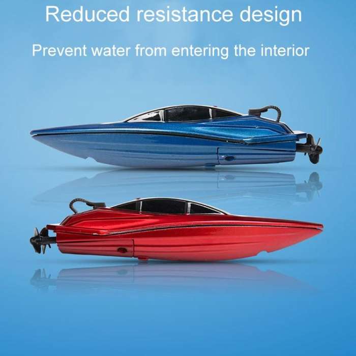 Children 2.4G Mini Remote Control Boat Summer Water Play Electrical Submarine Boys Toys(Blue)