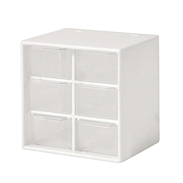 Transparent Desktop Small Objects Compartment Drawer Organizer Hair Accessories Storage Case, Col...