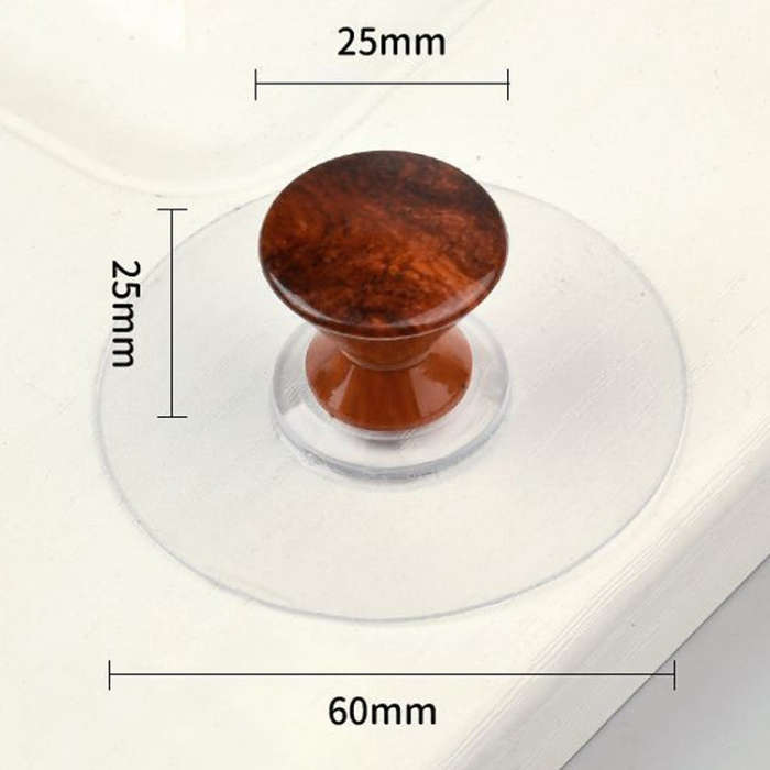 Hole-free Wardrobe Handles Drawer Glass Door Adhesive Household Round Handle, Spec: K
