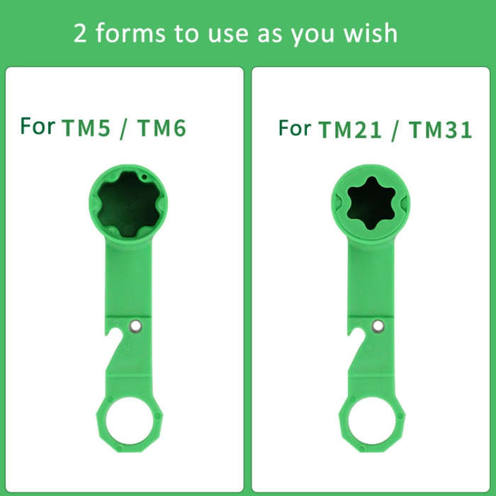 For VorWerk Thermomix TM5 TM6  TM21 TM31 Wrench Dough Remover(Green)