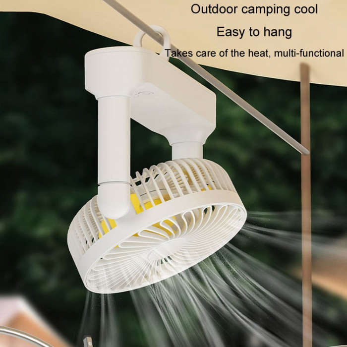 Portable Retractable USB Home Desktop Fan Large Wind Power Outdoor Ceiling Fan, Model: Plug-in Model