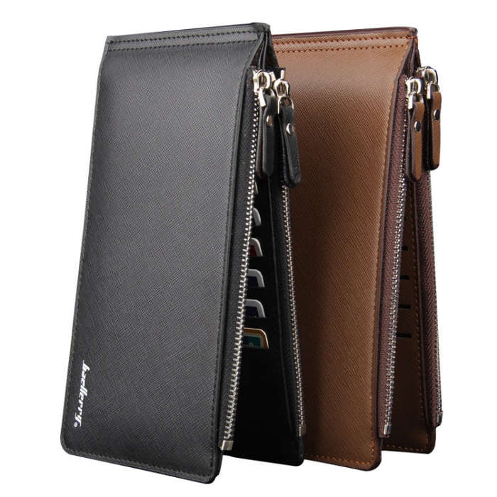 Baellerry CA013 Casual Multi-card Slot Long Wallet Multifunctional Ultra-thin Card Holder(Coffee)