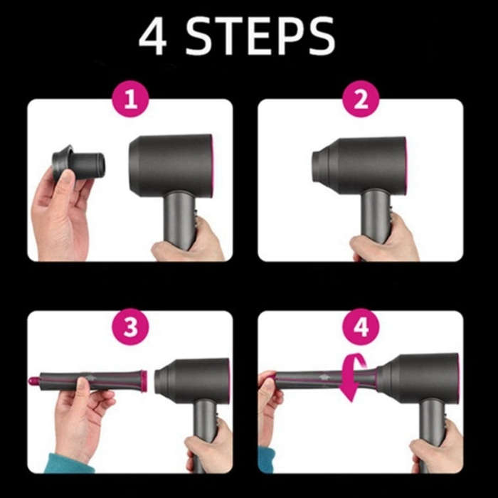 1pair Long Barrels For Dyson Hair Dryer Curling Iron Accessories