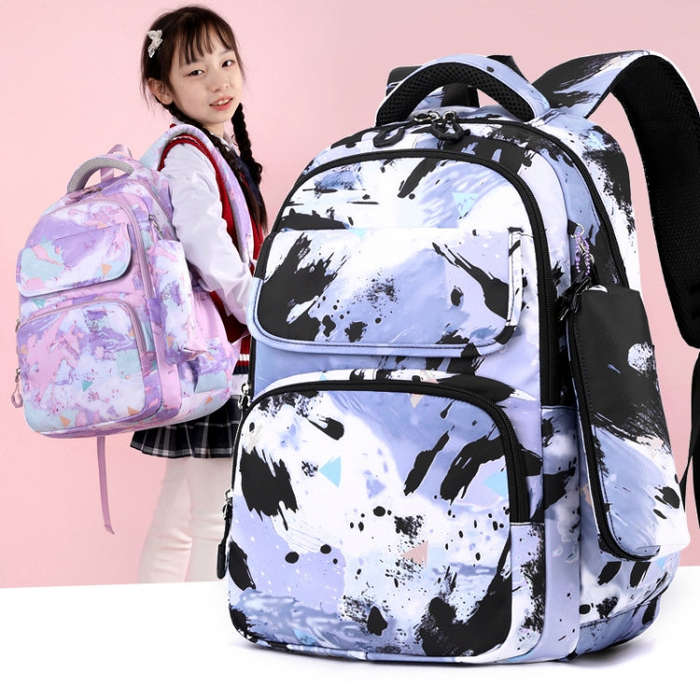 3 In 1 Kids School Backpack Small Student Book Bag with Lunch Bag  Pencil Case(Black)