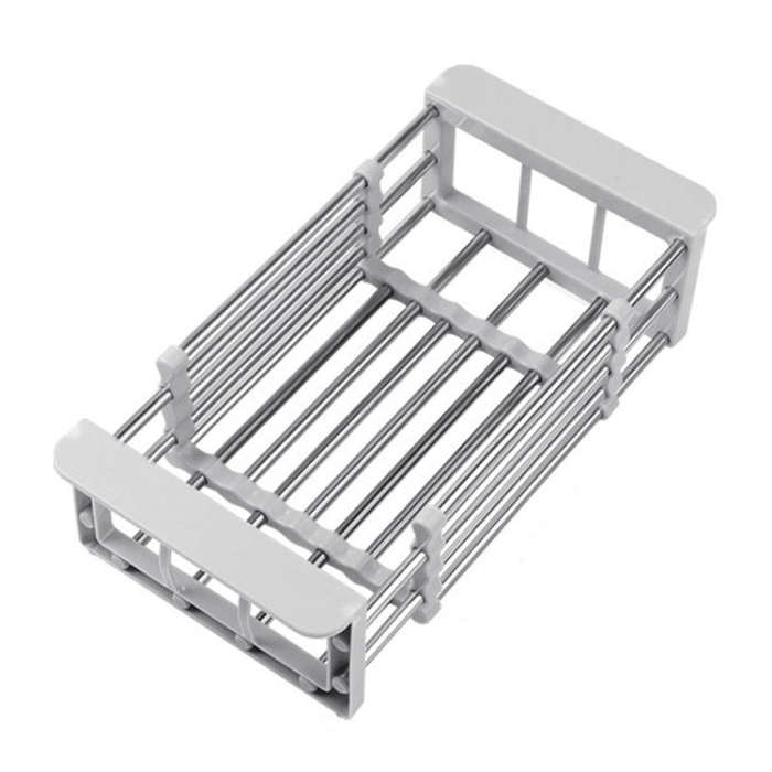 Kitchen Drainage Rack Stainless Steel Retractable Sink Shelf Flatware Storage Organizer, Specific...