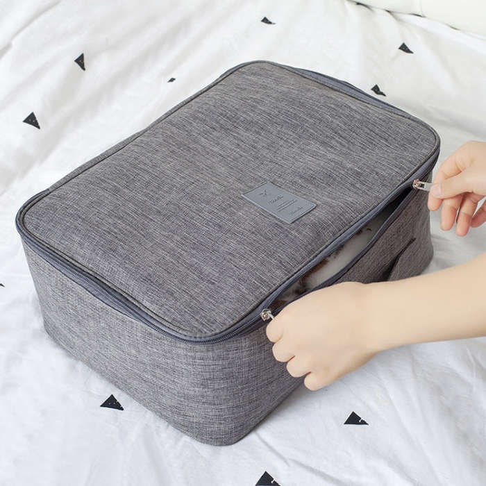 Short Trip Storage Bag Can Suit Trolley Case Cationic Large Capacity Clothes Bag(Black)