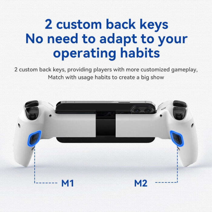 D9 Wireless Phone Stretching Game Controller For Switch / PS3 / PS4(White)