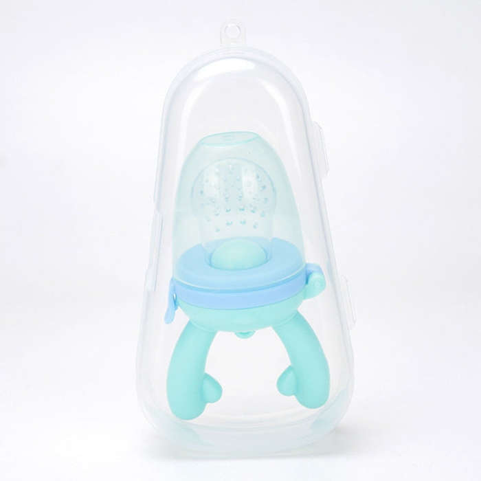 Baby Pacifier Fruit Vegetable Auxiliary Feeder Cute Deer Fruit Bite Pouch Teething Stick, Color: ...