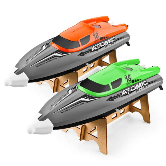 EB02 2.4G Wireless RC Boat Circulating Water-Cooled High-Speed Speedboat Racing Boat Model Toy(Or...