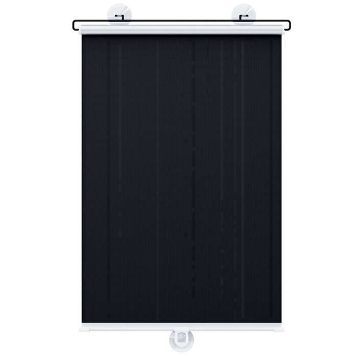 40x125cm Car Summer No-punch Retractable Titanium Silver Sunshade Curtain