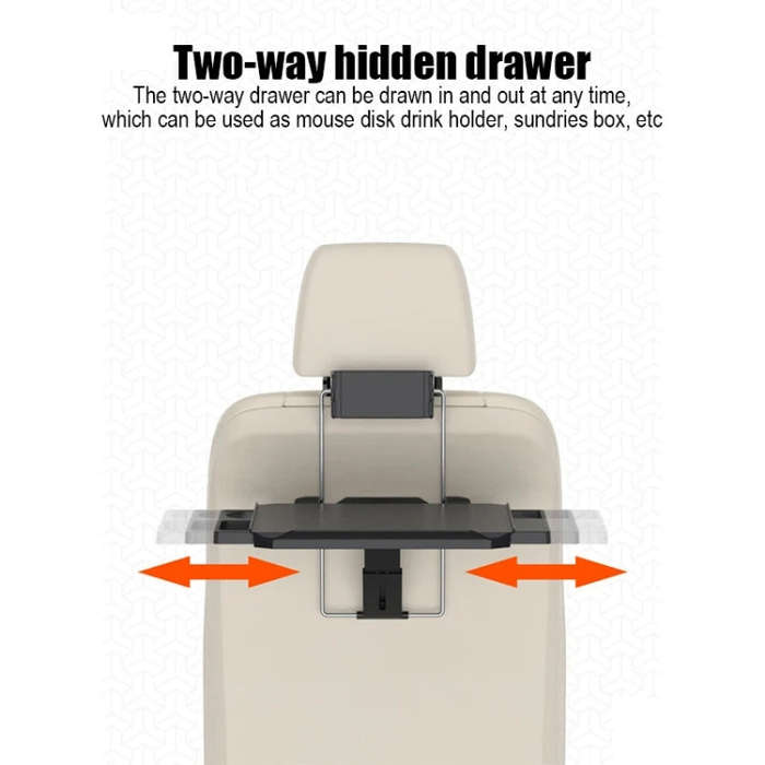 SD-1528D Car Dining Table Rear Foldable Storage Rack Computer Stand