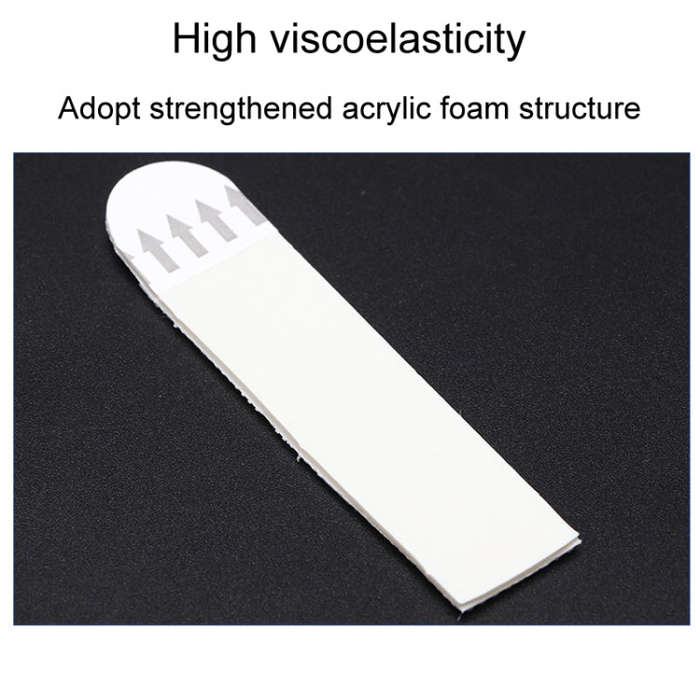 38 x 38mm 12pcs /Pack Strong Stainless Adhesive Removable Sticky Hooks Household Fixing Tearable ...