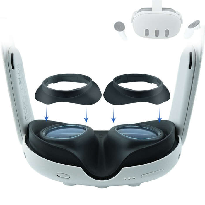 For Quest 3 VR Glasses Lens Protector Frame to Prevent Your Glasses from Scratching VR Lenses