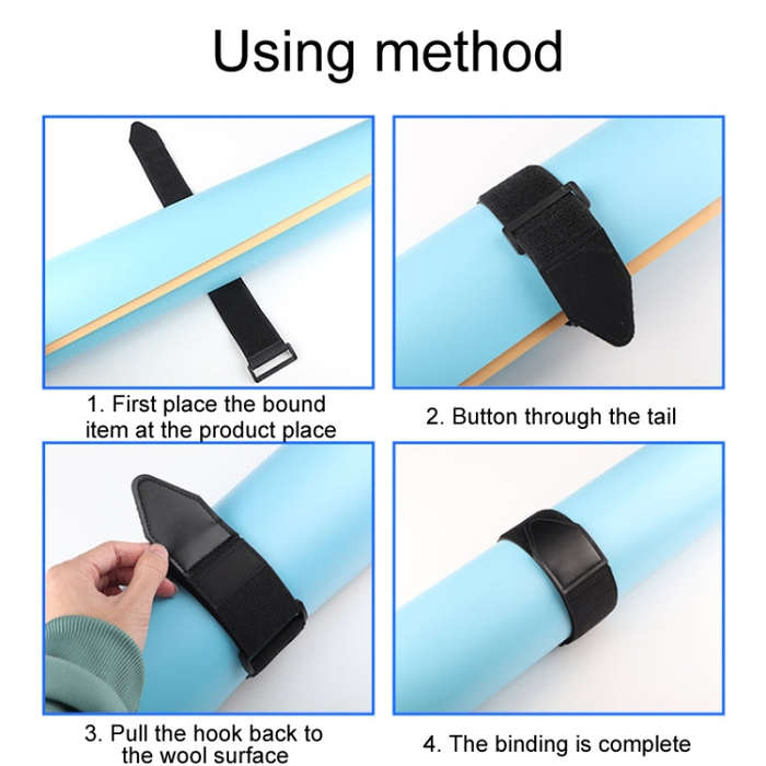50 x 330mm Elastic No Grip Straps Heavy Duty Storage Release Organizer Tapes