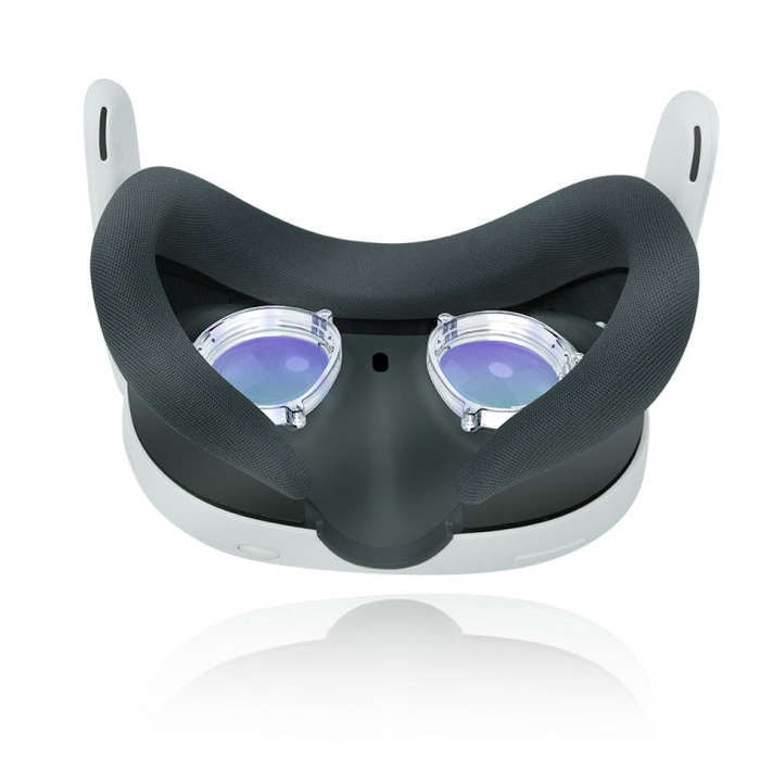 For Quest 3 VR Magnetic Eyeglasses Frame, Spec: Anti Blue Light Lens+Frame Transparent