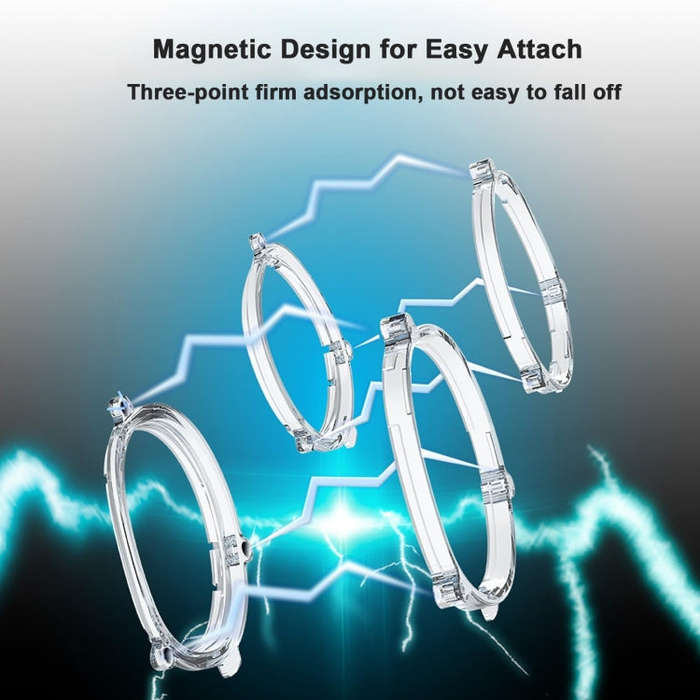 For Quest 3 VR Magnetic Eyeglasses Frame, Spec: Anti Blue Light Lens+Frame Transparent