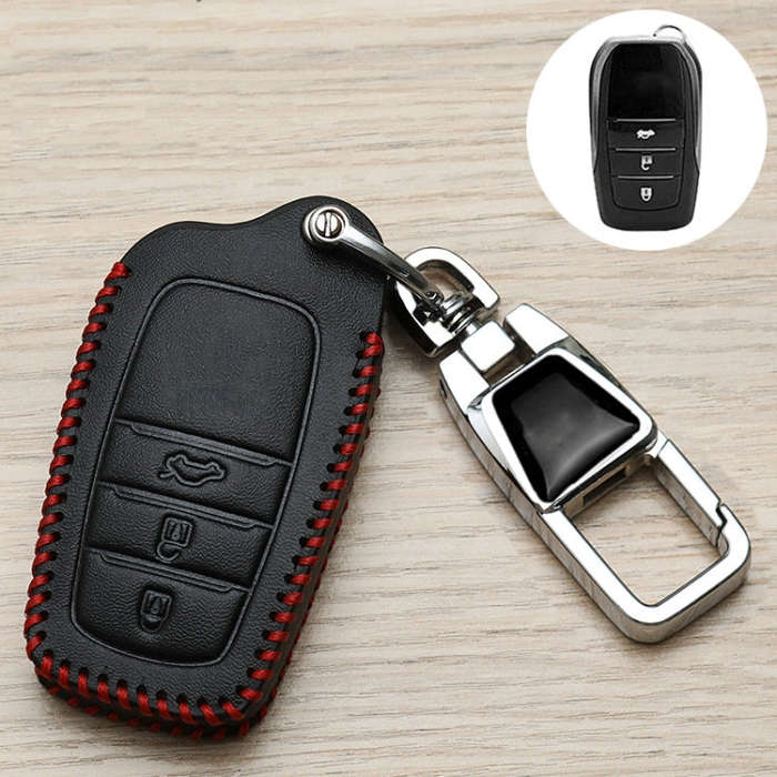 For Toyota Car Key Cover Multifunctional Keychain Anti-lost Number Plate, Style: D