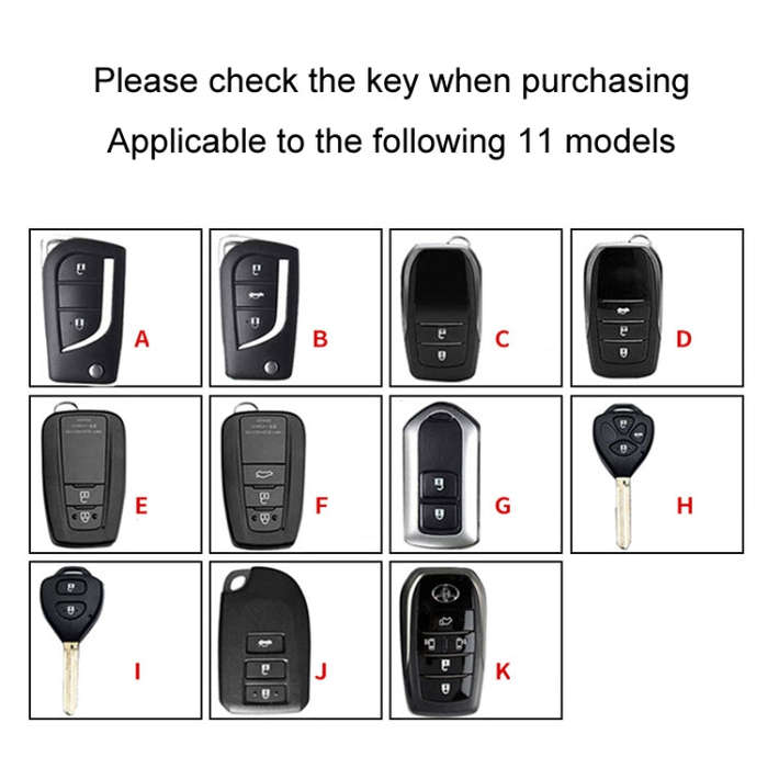 For Toyota Car Key Cover Multifunctional Keychain Anti-lost Number Plate, Style: G