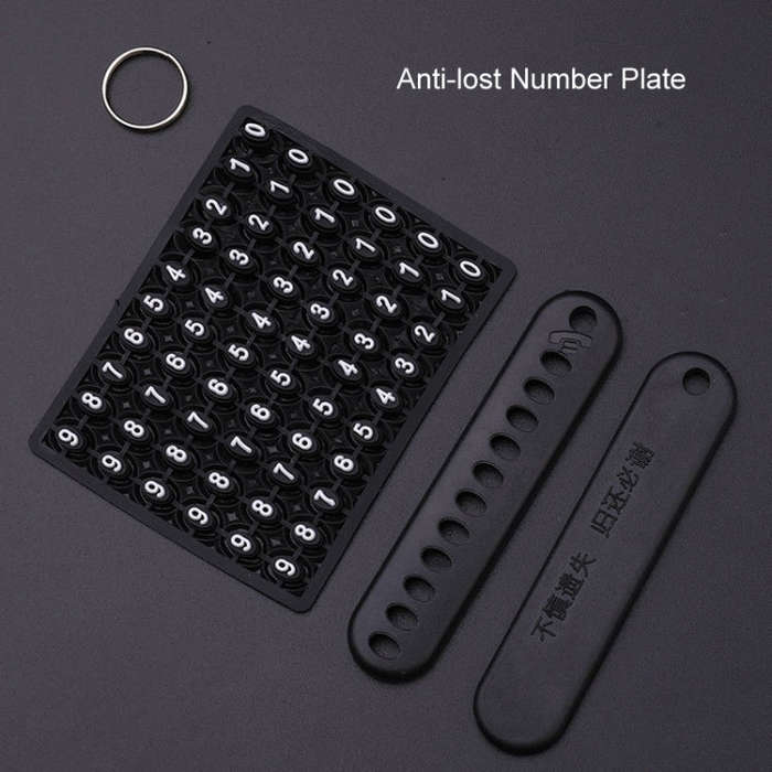 For BMW Car Key Cover Multifunctional Keychain Anti-Lost Number Plate, Style: B