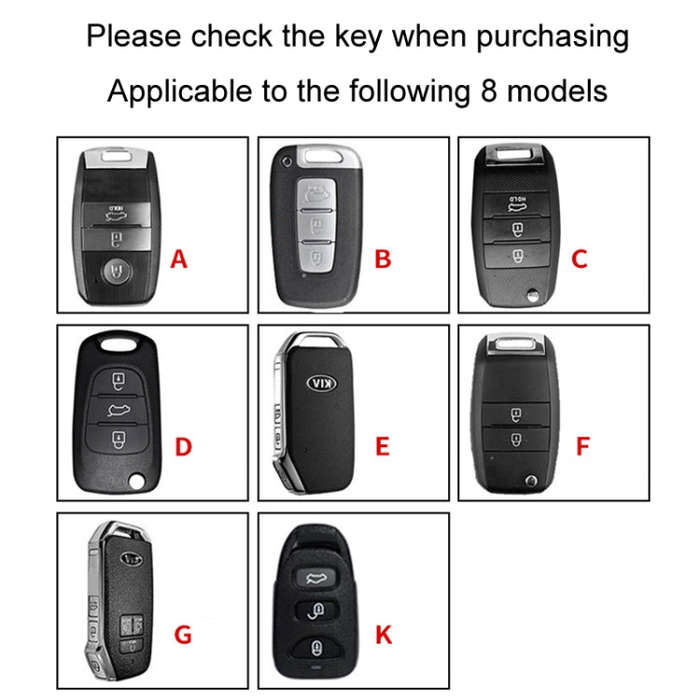 For Kia Car Key Cover Multifunctional Keychain Anti-lost Number Plate, Style: E
