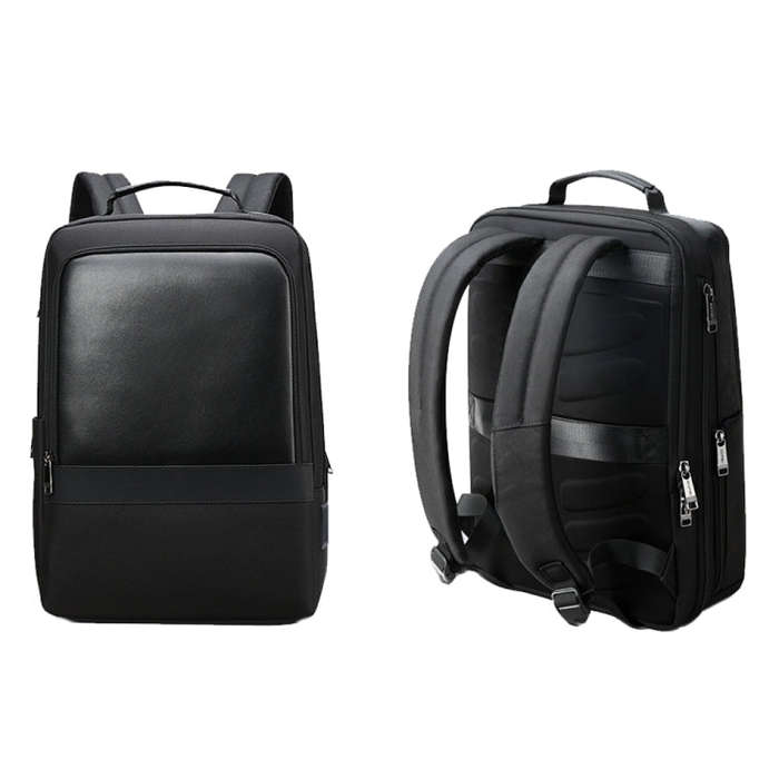 Bopai 61-26111 Large Capacity Business Commuter Laptop Backpack With USB+Type-C Port(Black)