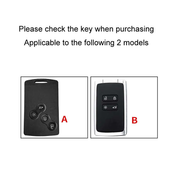 For Renault Car Key Cover Multifunctional Keychain Anti-lost Number Plate(B)