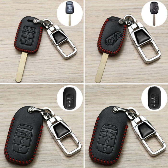 For Honda Car Key Cover Multifunctional Keychain Anti-lost Number Plate, Style: K