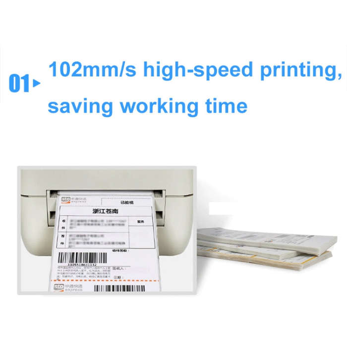 Xprinter XP-450B USB Port Supermarket Cashier Barcode Thermal Printer(US Plug)