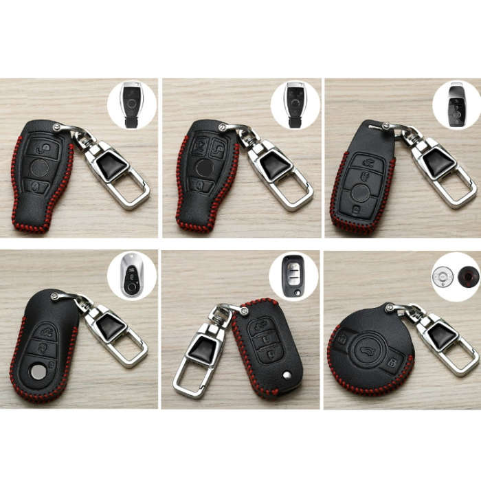 For Mercedes-Benz Car Key Cover Multifunctional Keychain Anti-lost Number Plate, Style: F
