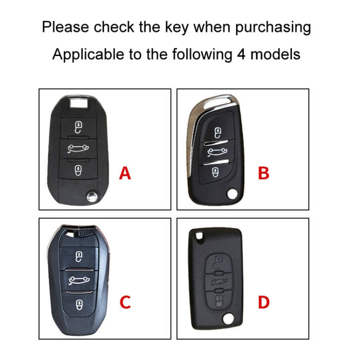 For Citroen Car Key Cover Multifunctional Keychain Anti-lost Number Plate(B)