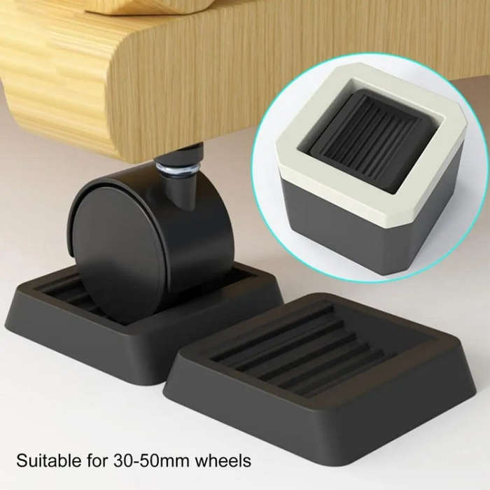 Computer Pulley Swivel Chair Fixed Anti-slip Foot Pad Holder, Style: 071