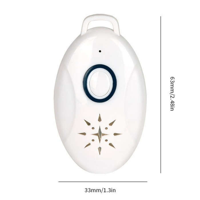 Mini USB Rechargeable Fly Repeller Outdoor Portable Mobile Mosquito Repellent Device(White)