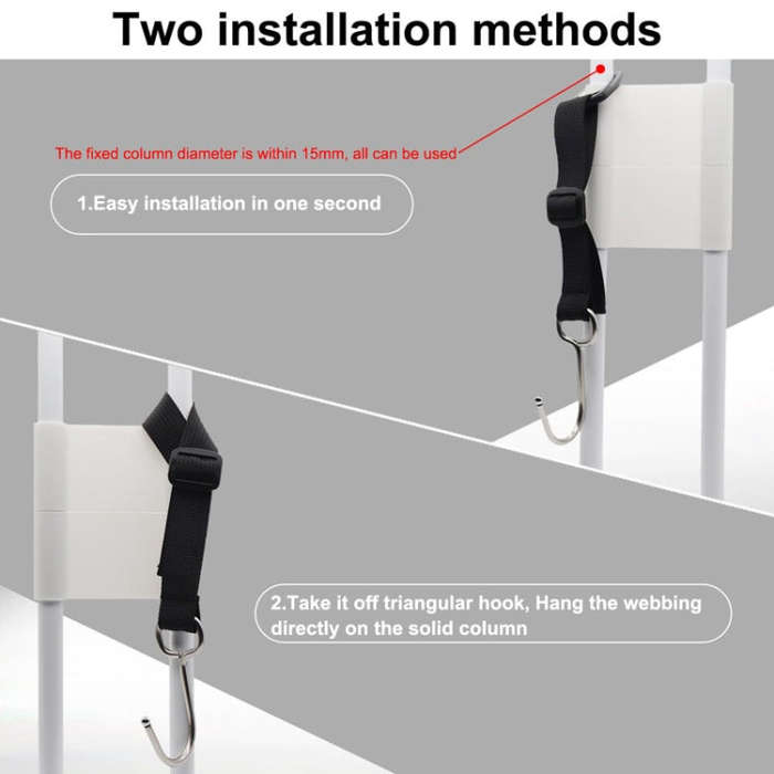 A62 Automobile Stroller Storage Hooks Car Multifunctional Seat Rear Hangers(Black)