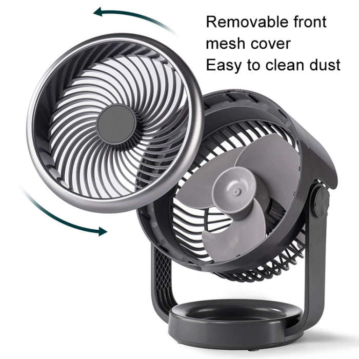 Air Circulating Fan USB Charging Desktop Quiet Fan(White)