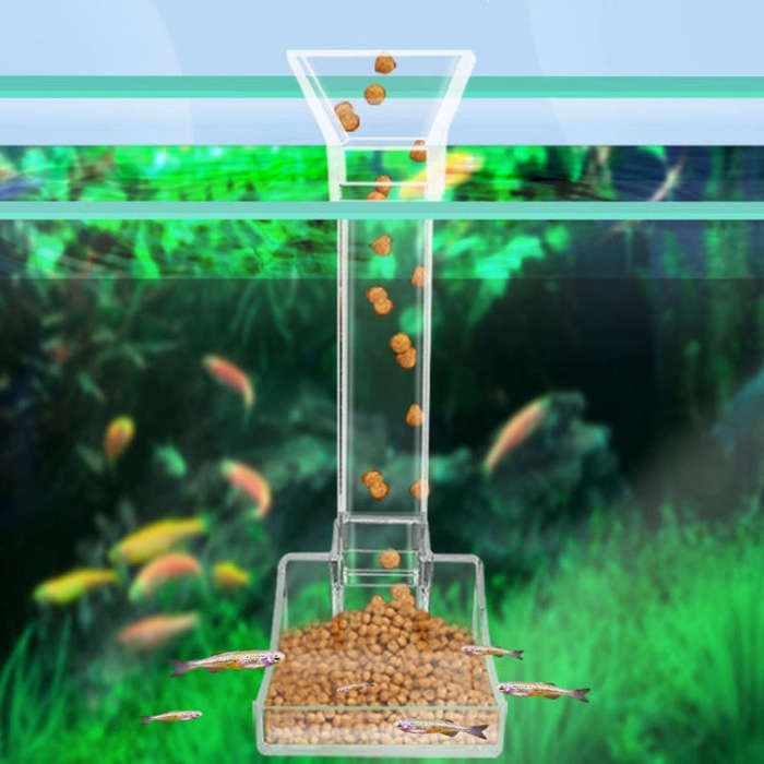 Fish Tank Feeder Fish And Shrimp Feeding Tube, Length: 38cm