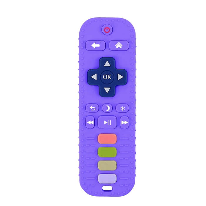 Baby Simulation Silicone Remote Control Can Press Tooth Glue Preventing Eating Hands Teething Sti...
