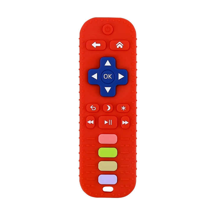 Baby Simulation Silicone Remote Control Can Press Tooth Glue Preventing Eating Hands Teething Sti...