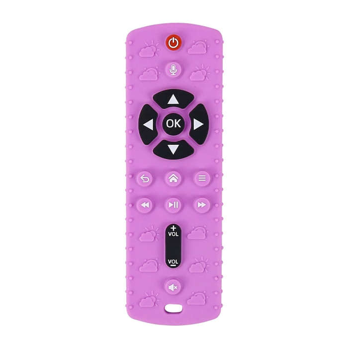 Baby Simulation Silicone Remote Control Can Press Tooth Glue Preventing Eating Hands Teething Sti...