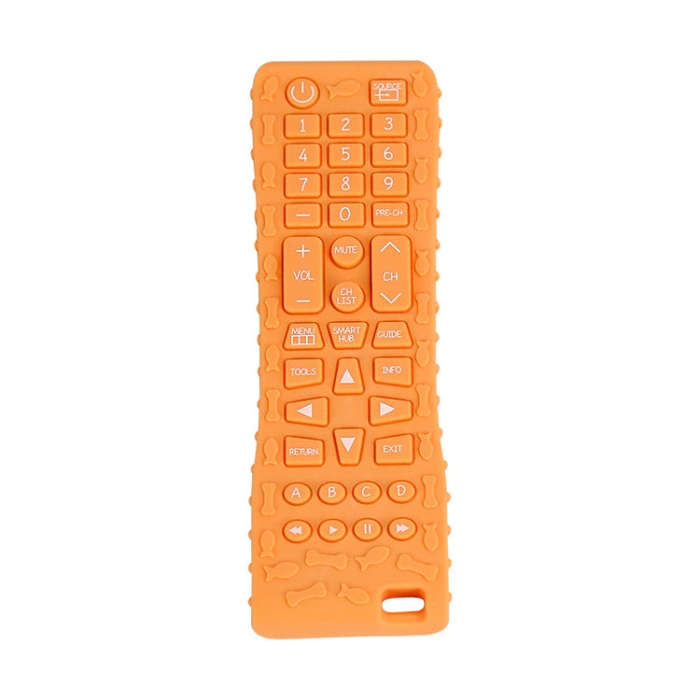 Baby Simulation Silicone Remote Control Can Press Tooth Glue Preventing Eating Hands Teething Sti...