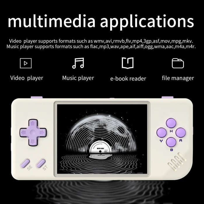 ANBERNIC RG28XX Retro Handheld Game Console 2.83-Inch IPS Screen Linux OS 64GB+128GB(Beige)
