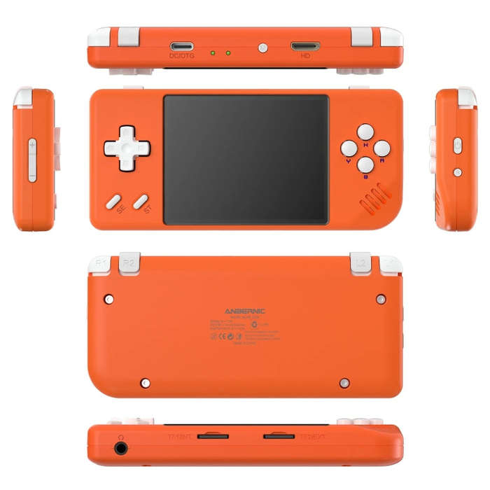 ANBERNIC RG28XX Retro Handheld Game Console 2.83-Inch IPS Screen Linux OS 64GB+128GB(Retro Gray)