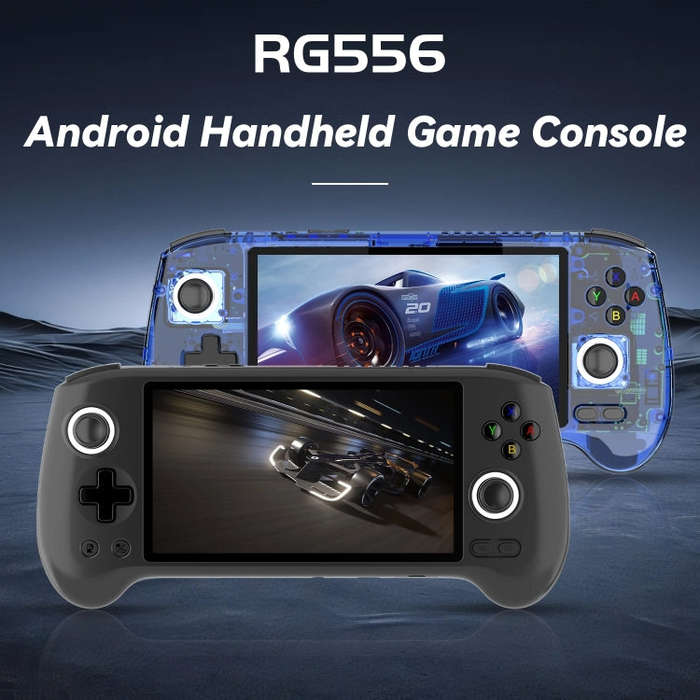 ANBERNIC RG556 Handheld Game Console Android 13 System 5.48-Inch AMOLED Screen WIFI Bluetooth Gam...