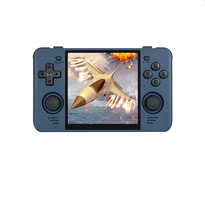 POWKIDDY RGB30  4 Inch IPS Screen Handheld Game Console Built In WIFIBluetooth 16GB+64GB(Blue)