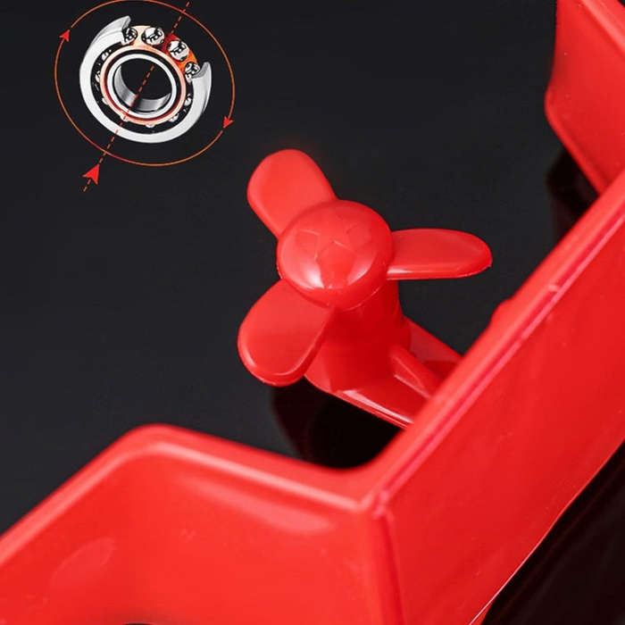 Car Mini Rear Wing Without Punching Decorative Stickers, Color: Red Without Wind Leaves